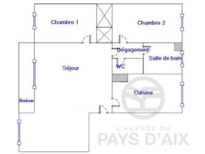 appartement carry le rouet plan